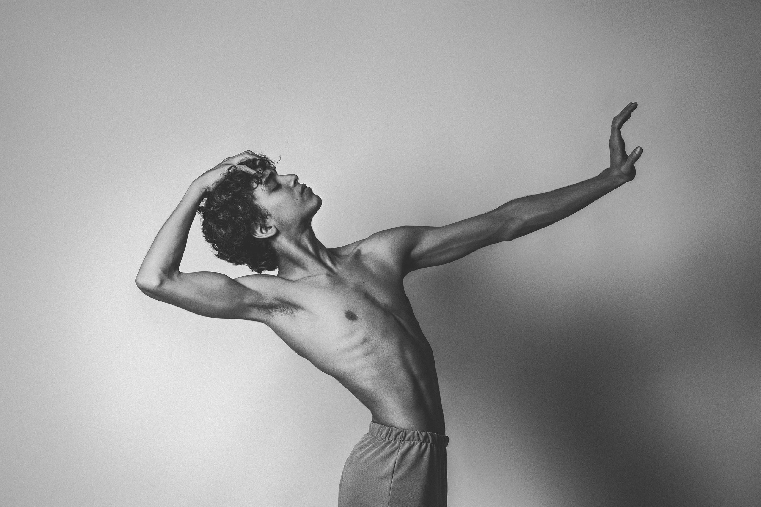 Black and White - The Shape of Grace by Diego Sánchez - Featuring Jibran Landell - Intimate Dancer - Male Form