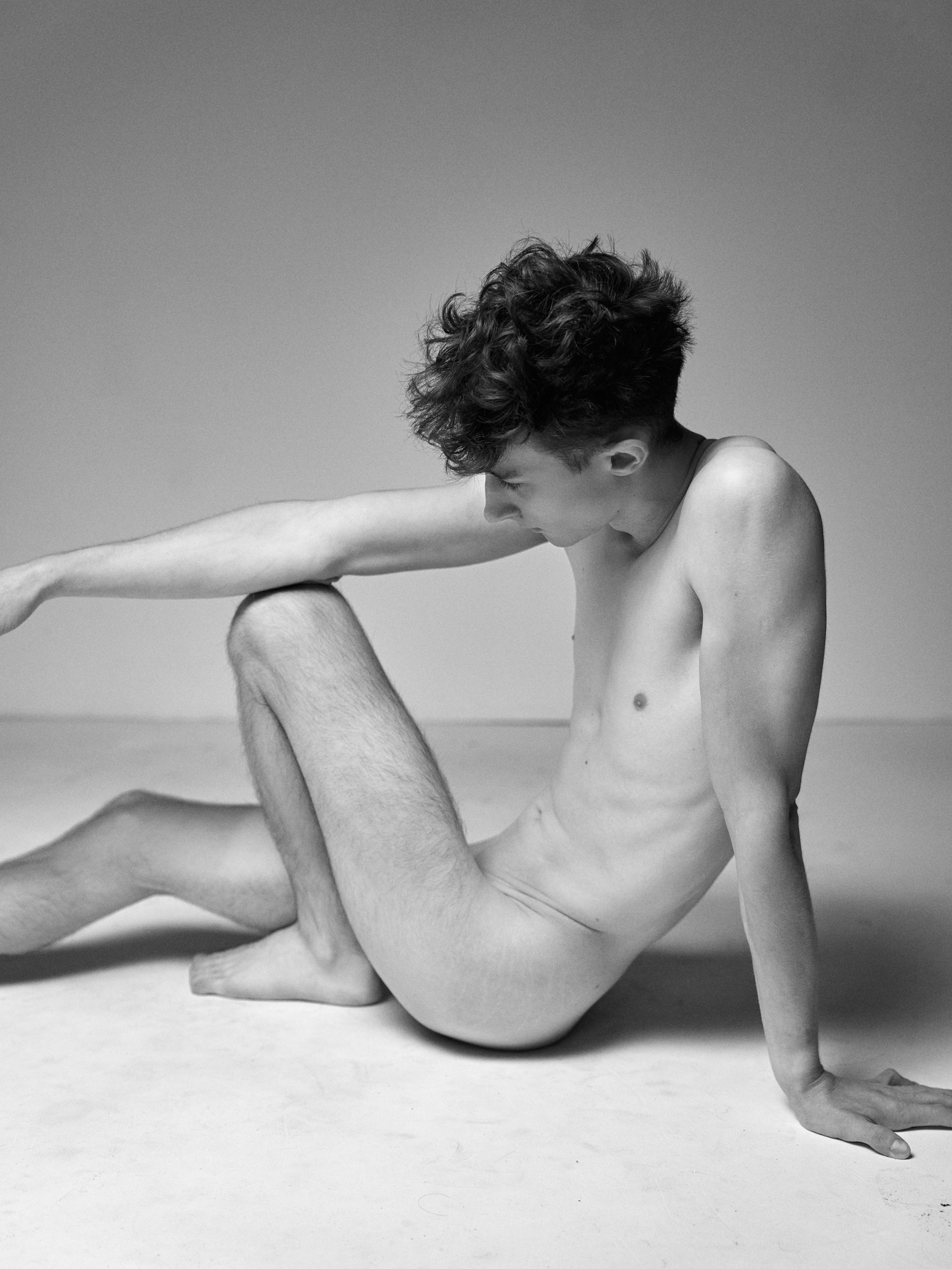 In Stillness — high-contrast B&W exploring the male form, a HeyBoy Exclusive.