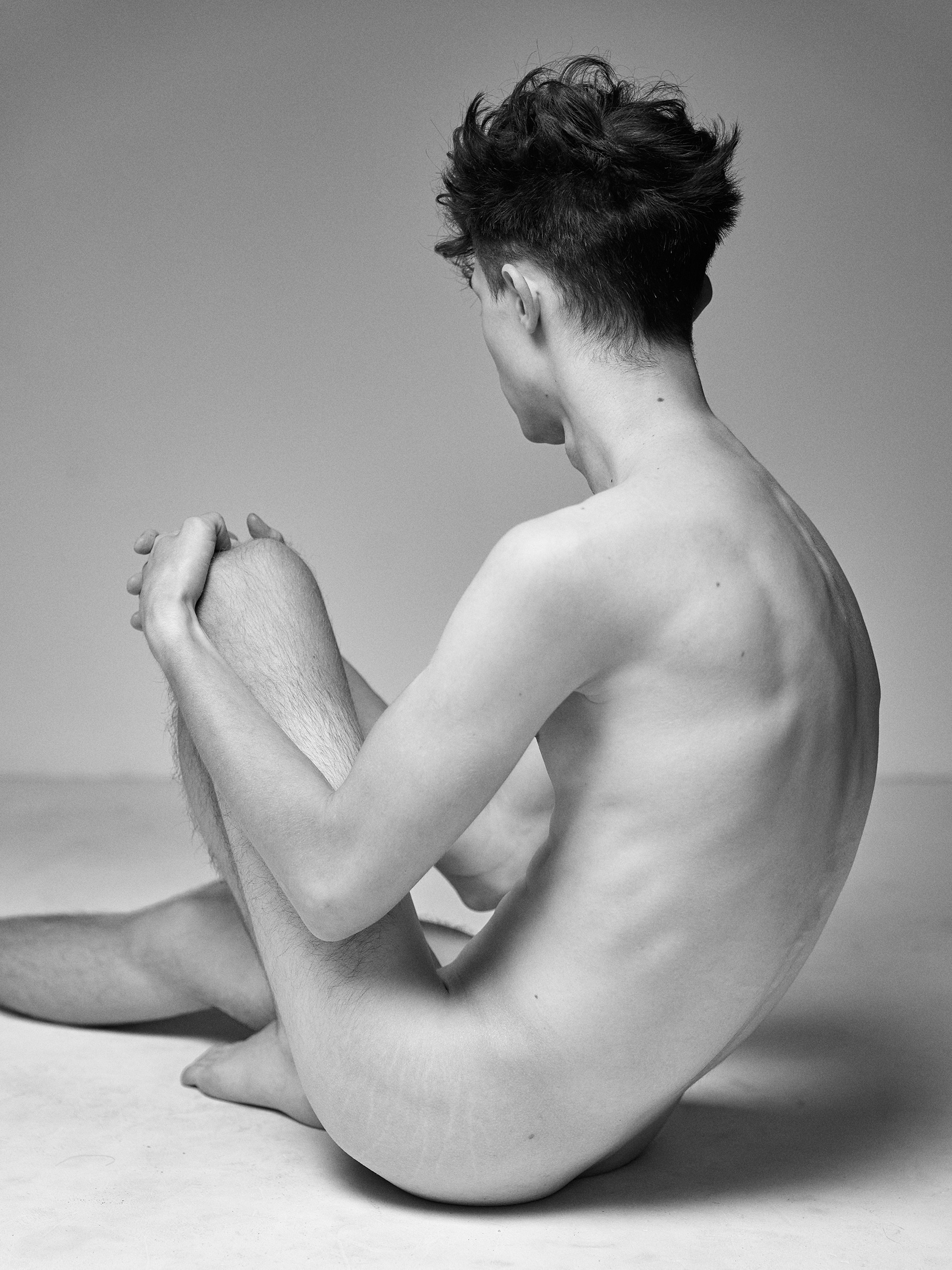 In Stillness — monochrome series on posture and modern masculinity, a HeyBoy Exclusive.